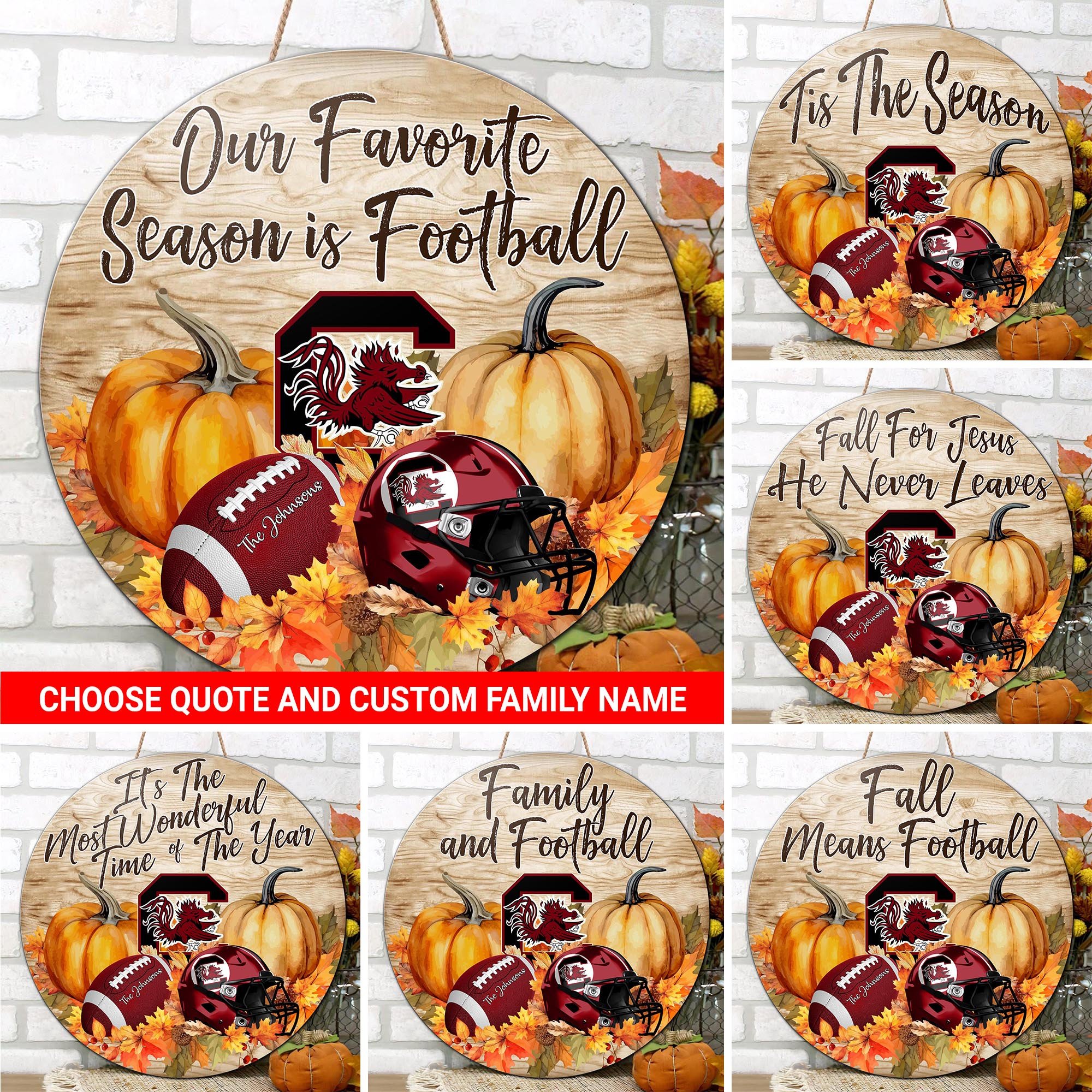 South Carolina Gamecocks Shape Wooden Sign Custom Your Family Name And Choose Your Quotes, Sport Gifts, Home Decorations ETRG-51656